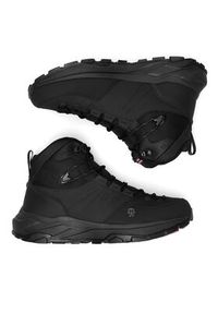 Hunter Trekkingi H1-061 Czarny. Kolor: czarny. Materiał: nubuk, skóra. Sport: turystyka piesza #3