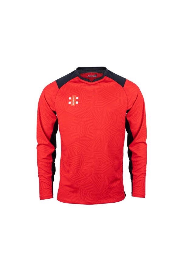 GRAY-NICOLLS - Koszulka z długim rękawem Pro Gray-Nicolls T20. Kolor: wielokolorowy, czarny, czerwony. Długość rękawa: długi rękaw. Długość: długie