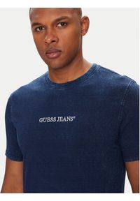 Guess Jeans T-Shirt M5YI34 KCTG1 Niebieski Slim Fit. Kolor: niebieski. Materiał: bawełna #3