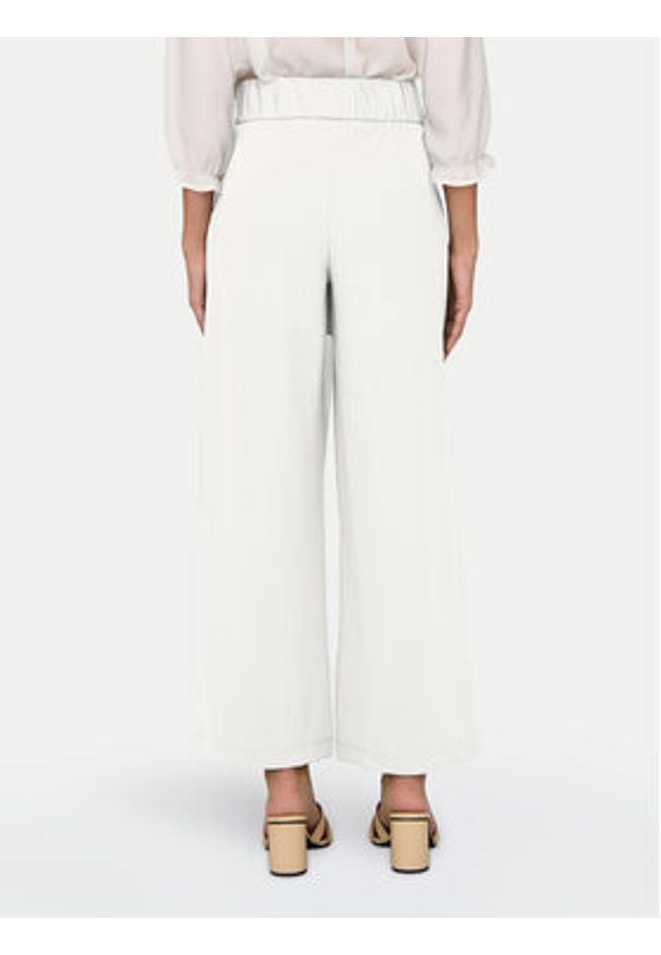 JDY Spodnie materiałowe Geggo 15208430 Biały Wide Leg. Kolor: biały. Materiał: syntetyk