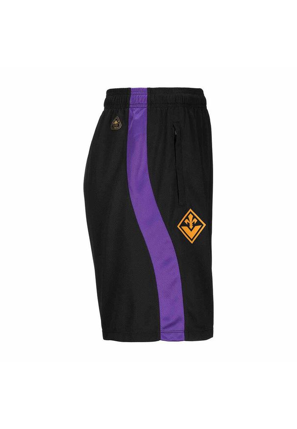 Kappa - Szorty Fiorentina Ahorazip Pro 8 2024/25. Kolor: niebieski, fioletowy, czarny, wielokolorowy. Sport: piłka nożna