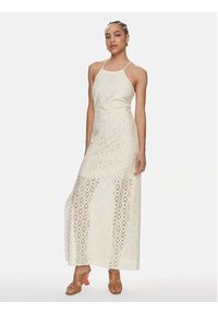 Gaudi Sukienka letnia 411FD15032 Biały Regular Fit. Kolor: biały. Materiał: bawełna. Sezon: lato #5