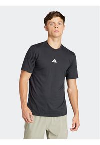 Adidas - adidas T-Shirt Workout Logo IT2124 Czarny Regular Fit. Kolor: czarny. Materiał: bawełna #1