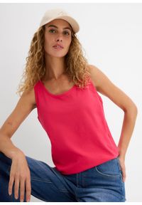 bonprix - Długi top z czystej bawełny (5 sztuk). Kolor: różowy. Materiał: bawełna. Długość: długie. Wzór: jednolity, melanż, gładki #2