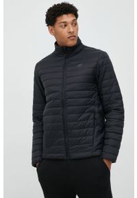 4f - 4F kurtka męska kolor czarny przejściowa. Okazja: na co dzień. Kolor: czarny. Materiał: syntetyk. Styl: casual #1