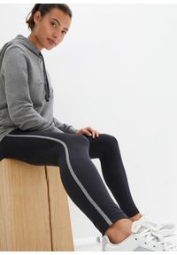 bonprix - Dres sportowy z długą bluzą i legginsami (2 części). Kolor: szary. Materiał: dresówka. Długość: długie. Styl: sportowy #3