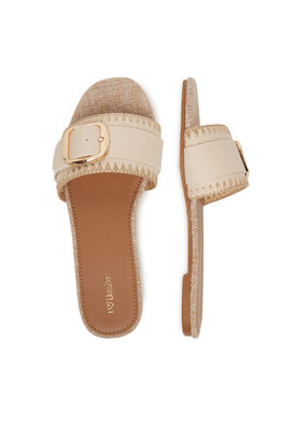 DeeZee Klapki 241W8X12 Beżowy. Kolor: beżowy. Materiał: materiał