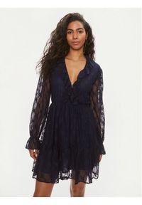 Liu Jo Sukienka codzienna MA4096 J4703 Granatowy Regular Fit. Okazja: na co dzień. Kolor: niebieski. Materiał: syntetyk. Typ sukienki: proste. Styl: casual #1