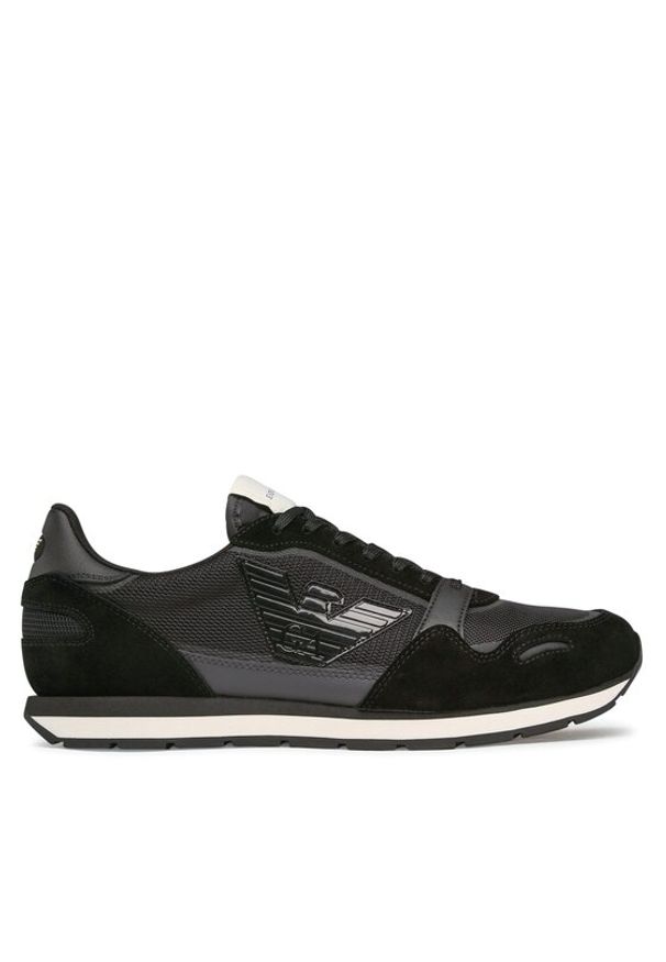 Emporio Armani Sneakersy X4X537 XN730 R926 Czarny. Kolor: czarny. Materiał: materiał