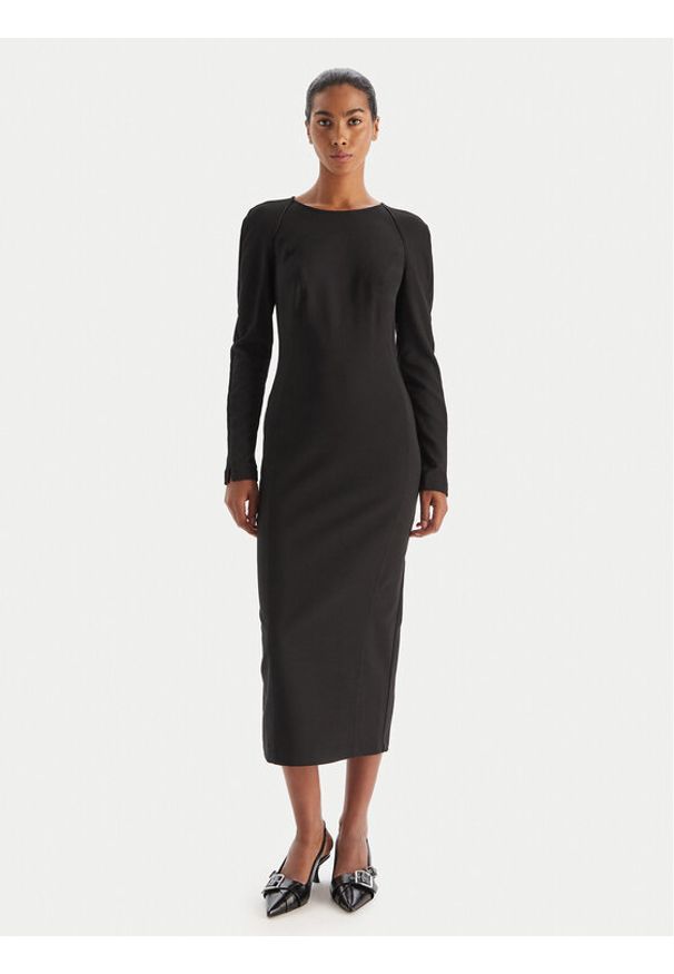 Pinko - PINKO Sukienka koktajlowa 105670 A2QV Z99 Czarny Regular Fit. Kolor: czarny. Materiał: syntetyk. Styl: wizytowy