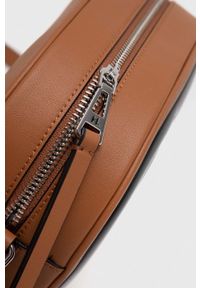 Karl Lagerfeld torebka skórzana kolor brązowy. Kolor: brązowy. Materiał: skórzane #6