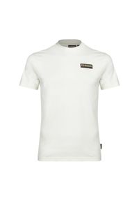 Koszulka męska Napapijri S-Iaato. Kolor: biały. Sport: turystyka piesza #1