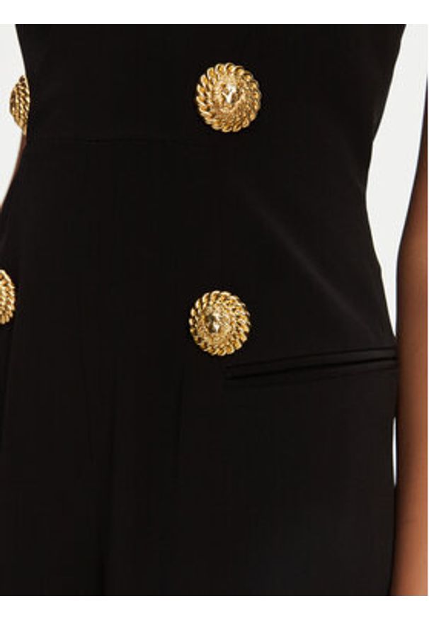 Balmain Kombinezon DF1PW145VB00 Czarny Regular Fit. Kolor: czarny. Materiał: wiskoza