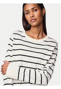 Pieces Sweter Joy 17150579 Biały Regular Fit. Kolor: biały. Materiał: syntetyk