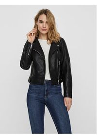 Vero Moda Kurtka z imitacji skóry Kerri 10228728 Czarny Regular Fit. Kolor: czarny. Materiał: skóra #4