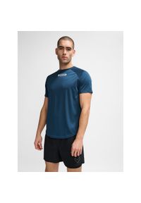 Jersey Hummel TE Topaz. Kolor: niebieski. Materiał: jersey. Sport: fitness, piłka nożna