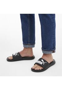 Puma - Klapki Popcat 20 PUMA Black White. Kolor: czarny, biały, wielokolorowy. Styl: sportowy
