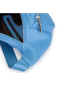 Wittchen - Damska torebka nerka skórzana z kieszonką. Kolor: niebieski. Materiał: skóra. Wzór: aplikacja #6