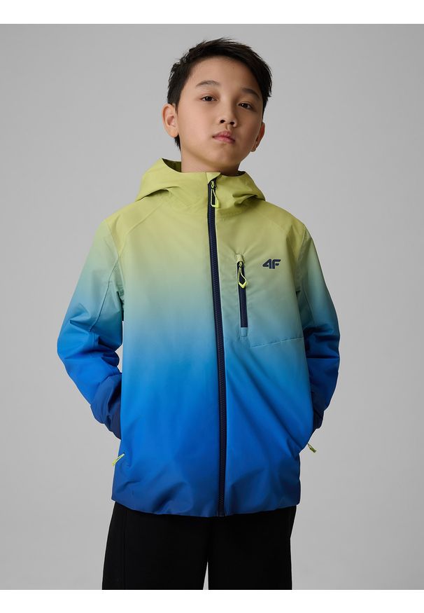 4f - 4F Kurtka przejściowa membrana 5000 chłopięca - multikolor 158 (12-13 lat). Okazja: na co dzień. Kolor: wielokolorowy. Sezon: lato. Styl: casual