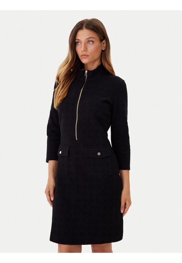 JOOP! Sukienka codzienna 58 254JE58Tariana 30048365 Czarny Regular Fit. Okazja: na co dzień. Kolor: czarny. Materiał: bawełna. Typ sukienki: proste. Styl: casual