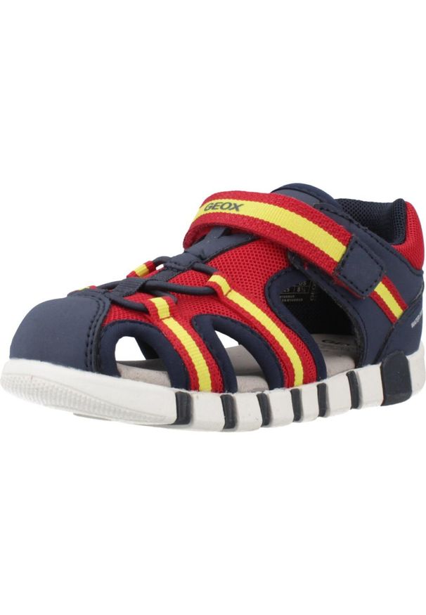 Geox - Sandały GEOX B SANDAL IUPIDOO BOY Czerwony. Kolor: czerwony. Materiał: syntetyk. Sezon: lato