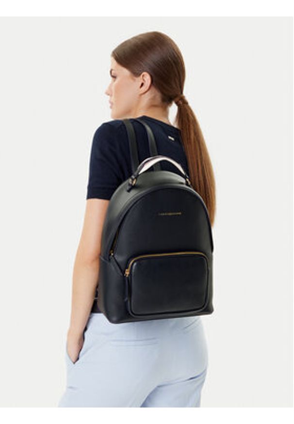 TOMMY HILFIGER - Tommy Hilfiger Plecak AW0AW17471 Granatowy. Kolor: niebieski. Materiał: skóra
