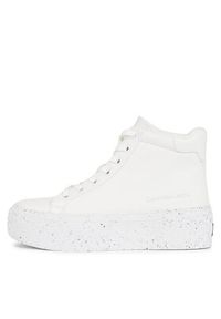 Calvin Klein Jeans Sneakersy Bold Vulc Flatf Mid Laceup Wn YW0YW01230 Biały. Kolor: biały