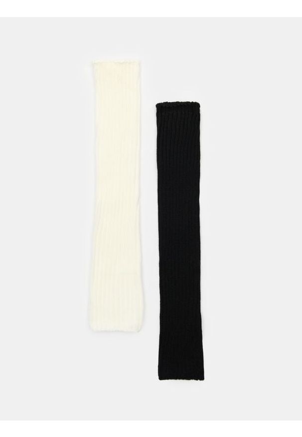 Sinsay - Skarpety ocieplacze na łydki 2 pack - wielobarwny