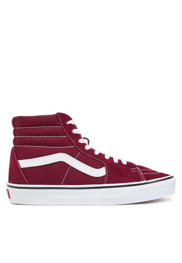 Vans Tenisówki SK8-Hi VN000D32ZCF1 Bordowy. Kolor: czerwony. Materiał: zamsz, skóra