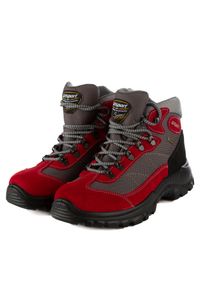 Buty trekkingowe damskie Grisport Rosso Scamosciato. Kolor: czerwony, wielokolorowy, zielony