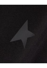 GOLDEN GOOSE - Czarny t-shirt Star. Kolor: czarny. Materiał: bawełna. Wzór: aplikacja. Styl: klasyczny #5