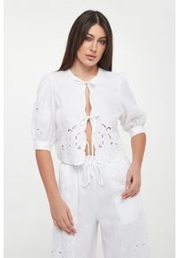 Twinset Milano - Koszula damska lniana TWINSET. Materiał: len #1