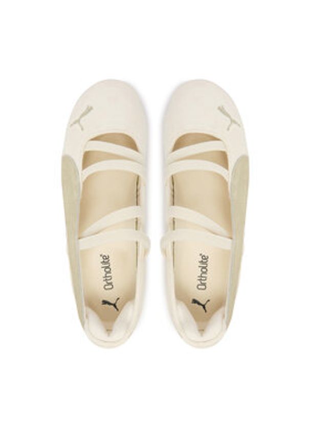 Puma Baleriny Speedcat Ballet Shoes 401287 08 Beżowy. Kolor: beżowy. Materiał: zamsz, skóra