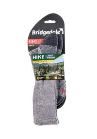 BRIDGEDALE - Skarpetki do trekkingu męskie Bridgedale Hike Mid Merino C Boot. Kolor: szary. Sport: turystyka piesza