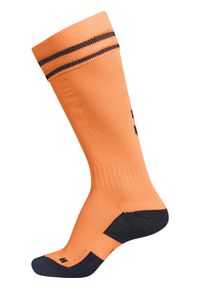 Getry piłkarskie dla dorosłych Hummel Element Football Sock. Kolor: czarny, pomarańczowy, wielokolorowy. Sport: piłka nożna #2