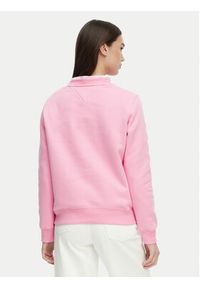 Tommy Jeans Bluza Flag DW0DW19959 Różowy jasny Regular Fit. Kolor: różowy. Materiał: bawełna #2
