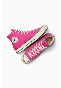 Converse trampki Chuck 70 damskie kolor różowy A04594C. Nosek buta: okrągły. Zapięcie: sznurówki. Kolor: różowy. Szerokość cholewki: normalna #7