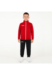 LEGEA - Komplet dresowy dla chłopca CALIFORNIA JUNIOR JR. Okazja: na uczelnię. Kolor: czerwony, wielokolorowy, biały. Materiał: dresówka. Styl: sportowy #1