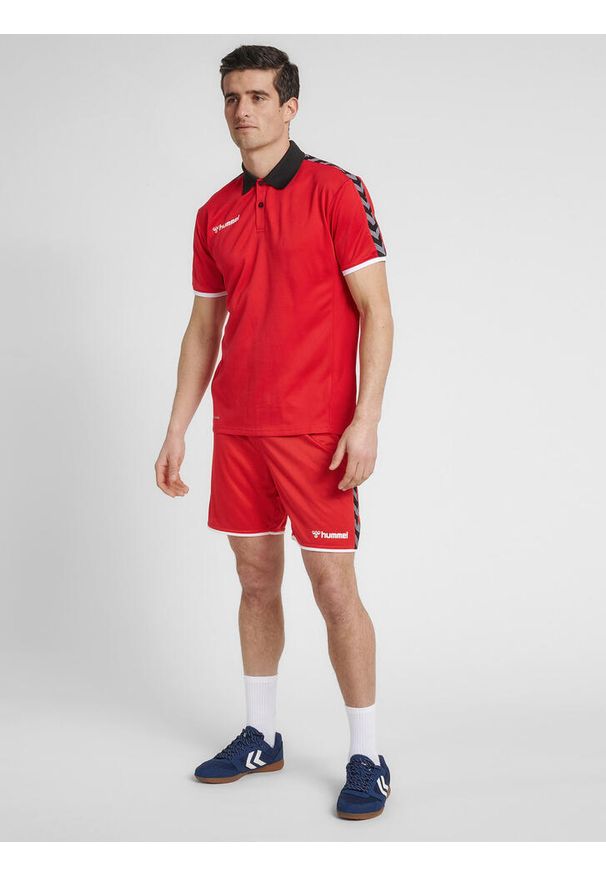 Hummel - Koszulka HUMMEL AUTHENTIC FUNCTIONAL POLO. Typ kołnierza: polo. Kolor: czerwony, różowy, wielokolorowy. Sport: fitness