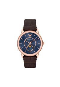 Emporio Armani Zegarek Luigi AR11566 Brązowy. Kolor: brązowy