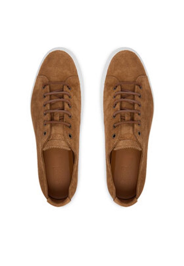 Polo Ralph Lauren Sneakersy Jr Lux Decon Sk 809P07624001 Brązowy. Kolor: brązowy. Materiał: skóra, zamsz