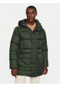 Calvin Klein Płaszcz zimowy K10K113465 Zielony Regular Fit. Kolor: zielony. Materiał: syntetyk. Sezon: zima