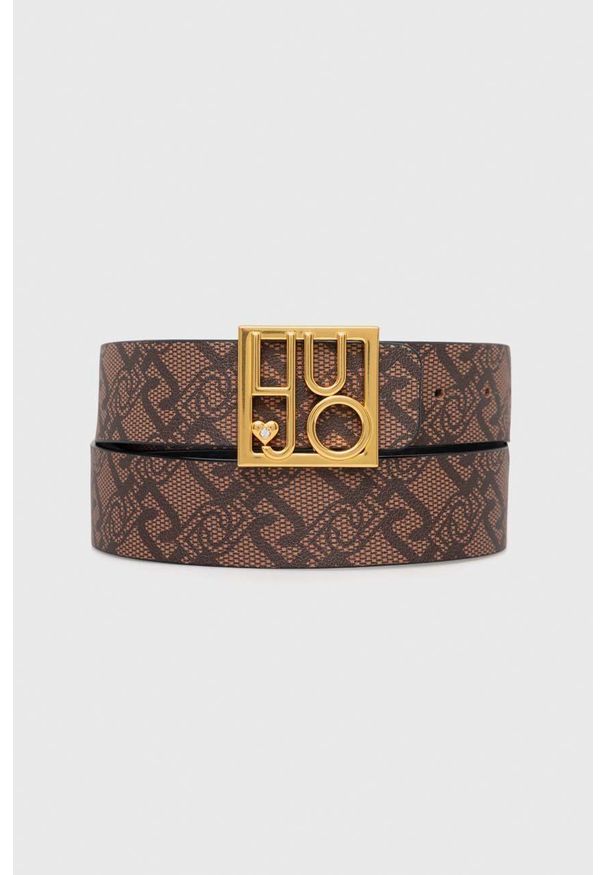 Liu Jo pasek dwustronny damski kolor czarny. Kolor: czarny. Materiał: materiał