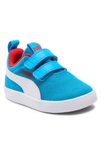 Sneakersy Puma Courtflex V2 Mesh V Inf 371759 10 Ocean Dive/Puma White. Kolor: niebieski. Materiał: materiał #1