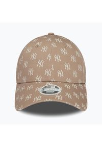 Czapka z daszkiem damska New Era Monogram 9Forty New York Yankees. Kolor: brązowy