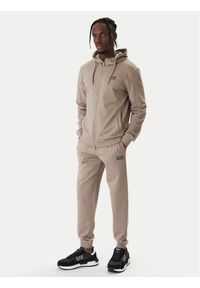 EA7 Emporio Armani Dres 8NPV63 PJVRZ U6167 Beżowy Regular Fit. Kolor: beżowy. Materiał: bawełna #1