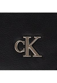 Calvin Klein Jeans Torebka Micro Mono Chain Camera Bag18 K60K611949 Czarny. Kolor: czarny. Materiał: skórzane
