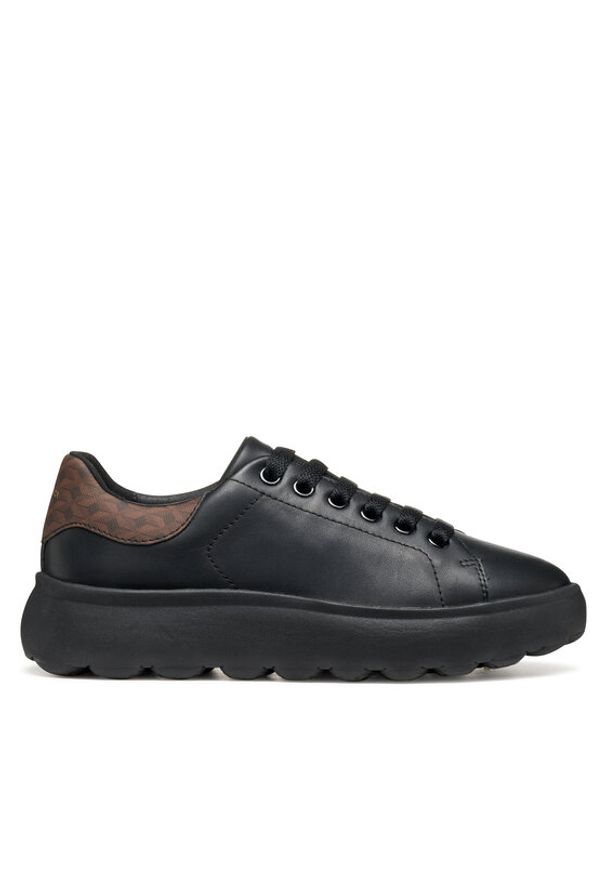 Geox Sneakersy D Spherica Ec4.1 D45TCD 08504 C9229 Czarny. Kolor: czarny. Materiał: skóra