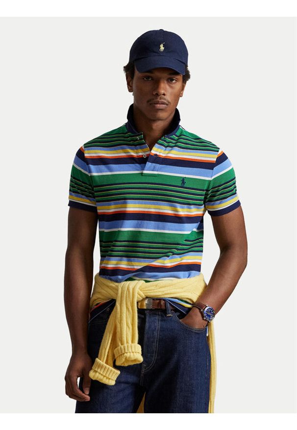 Polo Ralph Lauren Polo 710A12182001 Kolorowy Regular Fit. Typ kołnierza: polo. Materiał: bawełna. Wzór: kolorowy