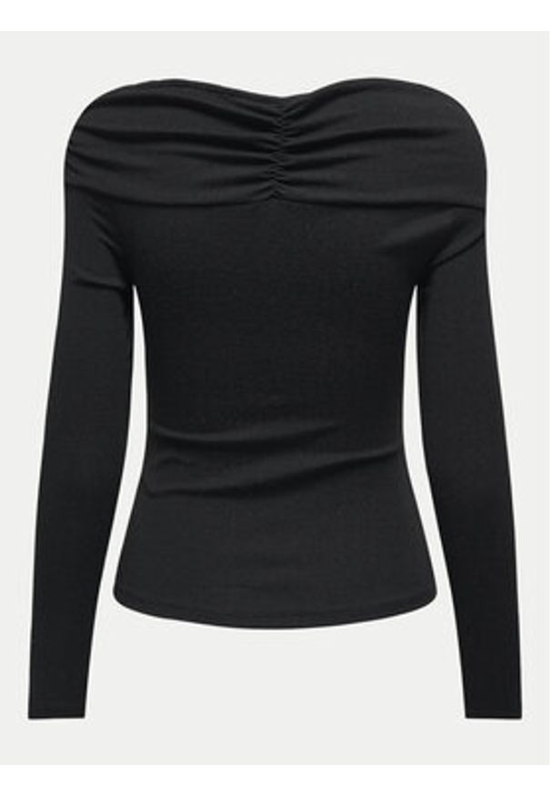 only - ONLY Bluzka Queen 15331413 Czarny Slim Fit. Kolor: czarny. Materiał: syntetyk